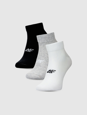Skarpetki casual za kostkę damskie (ZESTAW 3 szt.) 4F 4FWMM00USOCF448-94S