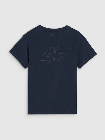 T-shirt z nadrukiem chłopięcy 4F 4FJWMM00TTSHM2331-31S