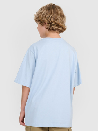 T-shirt oversize z nadrukiem chłopięcy 4F 4FJRAW25TTSHM3206-34S