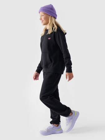 Bluza dresowa nierozpinana z kapturem dziewczęca 4F Junior 4FJWMM00TSWSF1316-20S