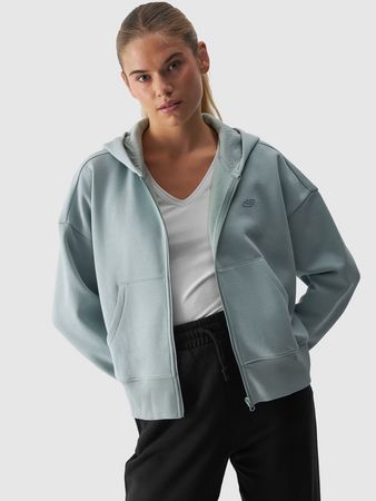 Bluza dresowa rozpinana z kapturem damska 4F 4FWAW24TSWSF1306-47S