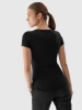 T-shirt slim z logo damski 4F 4FWSS24TTSHF1163-20S