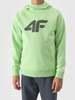 Bluza bawełniana z kapturem i kieszenią kangurka chłopięca 4F Junior