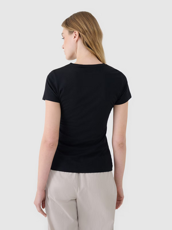 T-shirt damski slim z modalem 4F 4FWSS25TTSHF1995-20S