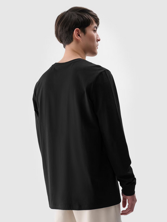 Longsleeve regular gładki męski 4F 4FWMM00TLONM432-20S