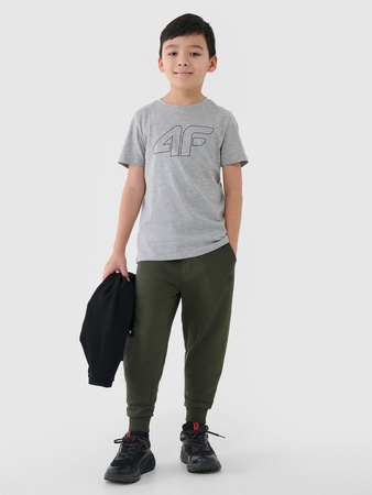 T-shirt z nadrukiem chłopięcy 4F 4FJWSS25TTSHM2179-27M