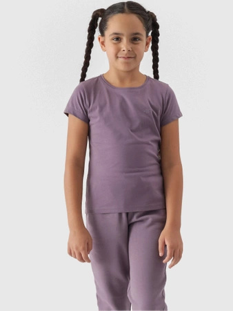 T-shirt gładki dziewczęcy 4F Junior