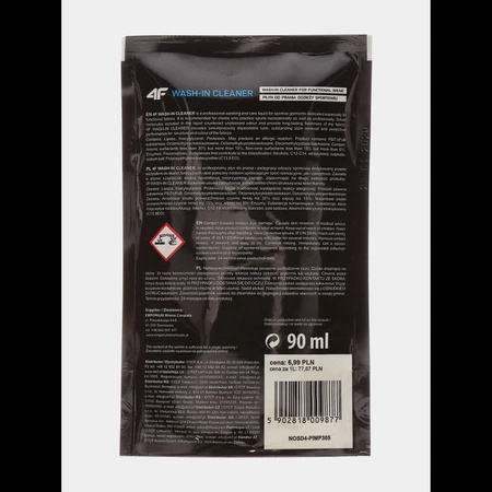 Płyn (90ml) do prania odzieży sportowej 4F