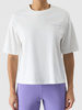 T-shirt oversize z nadrukiem damski 4F 4FRSS24TTSHF2089-11S
