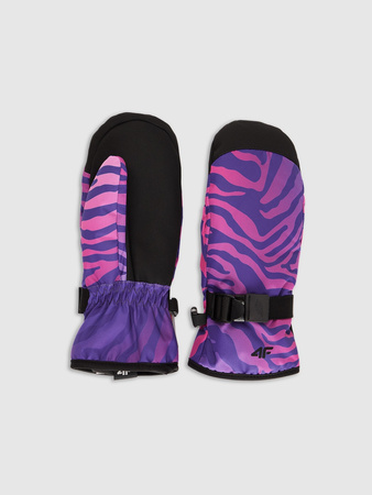 Rękawiczki narciarskie Thinsulate dziewczęce 4F 4FJWAW25AFGLF198-90A