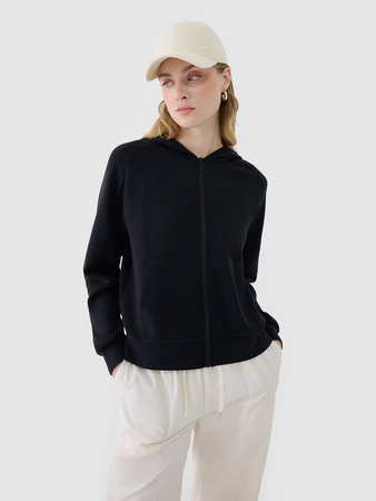 Bluza damska dresowa rozpinana z modalem 4F 4FWSS25TSWSF1577-20S