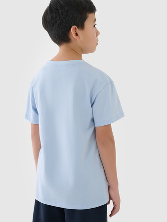 T-shirt chłopięcy oversize z nadrukiem 4F 4FJWSS25TTSHM2325-33S