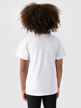T-shirt gładki dziewczęcy 4F 4FJWMM00TTSHF2332-10S