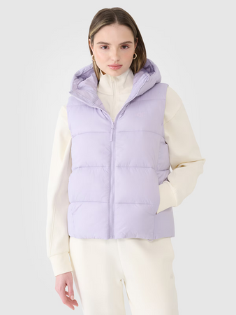 Bezrękawnik damski puchowy z wypełnieniem syntetycznym 4FWSS25TVJAF183-52S