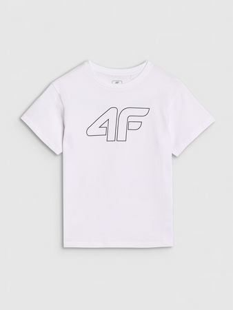 T-shirt z nadrukiem chłopięcy 4F Junior 4FJWMM00TTSHM2331-10S
