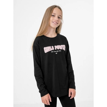 Longsleeve dziewczęcy 4F HJZ22-JTSDL002