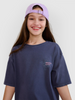 T-shirt oversize z nadrukiem dziewczęcy 4F 4FJWSS25TTSHF1853-22S