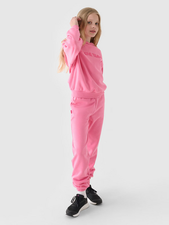 Spodnie dresowe joggery dziewczęce 4F Junior 4FJRAW24TTROF1154-54S