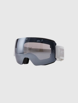 Gogle narciarskie z powłoką lustrzaną uniseks 4F 4FWAW24AGOGU043-11S