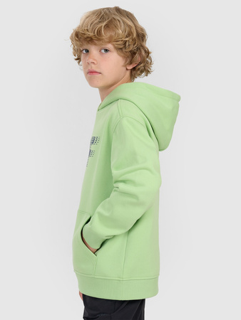 Bluza dresowa nierozpinana z kapturem chłopięca 4F 4FJRAW25TSWSM2414-45S