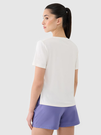 Koszulka damska treningowa oversize szybkoschnąca 4F 4FRSS25TFTSF1236-11S