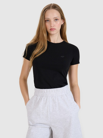 T-shirt slim damski (ZESTAW KOSZULEK 2 SZT.) 4F 4FRMM00TTSHF2709-20S