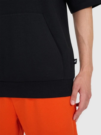 Bluza dresowa z krótkim rękawem bez kaptura męska 4F 4FRSS25TSWSM2114-20S