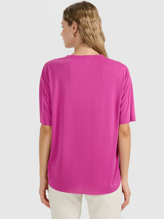 T-shirt oversize z modalem damski 4F 4FRAW25TTSHF3283-54S