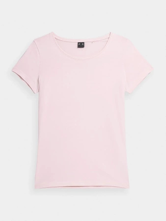 T-shirt regular gładki damski 4F 4FMM00TTSHF731-56S