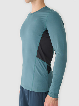 Longsleeve do biegania szybkoschnący męski 4F 4FWAW24TFLOM252-40S