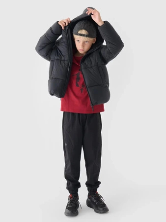 Kurtka puchowa chłopięca zimowa 4F 4FJWAW24TDJAM463-20S