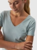 T-shirt damski gładki 4F 4FWAW24TTSHF1649-47S