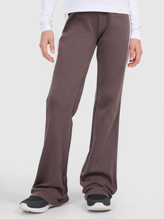 Spodnie dresowe z rozszerzanymi nogawkami dziewczęce 4F 4FJRAW25TTROF1599-51S