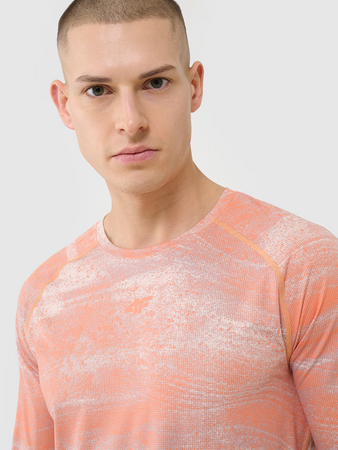 Longsleeve rowerowy szybkoschnący męski 4F 4FWSS25TFLOM340-70A