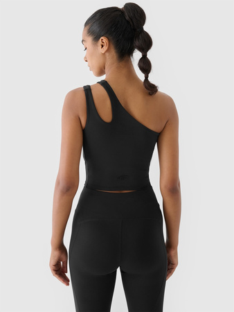 Crop top treningowy na jedno ramię 4F x anna lewandowska 4F 4FALSAW24TFSLF515-20S