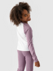 Longsleeve regular gładki dziewczęcy 4F Junior 4FJWAW24TLONF291-51S