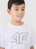 T-shirt z nadrukiem chłopięcy 4F Junior 4FJWMM00TTSHM2331-10S