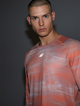 Longsleeve rowerowy szybkoschnący męski 4F 4FWSS25TFLOM340-70A