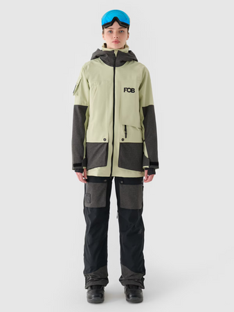 Kurtka snowboardowa membrana 10000 damska 4F 4FWAW24TTJAF587-44S