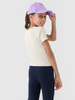 Dziewczęcy top basic t-shirt 4F 4FJWSS25TTSHF1852-12S