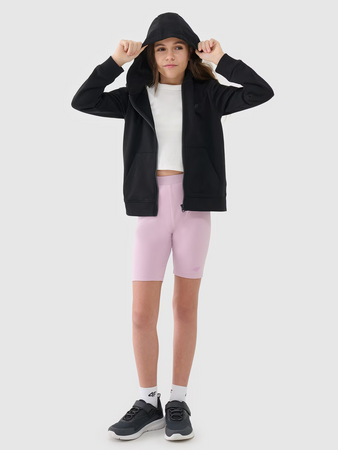 Legginsy kolarki dzianinowe dziewczęce 4F 4FJWSS25TSTIF014-56S