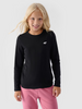 Longsleeve regular gladki dziewczęcy 4F Junior 4FJWMM00TLONF318-20S