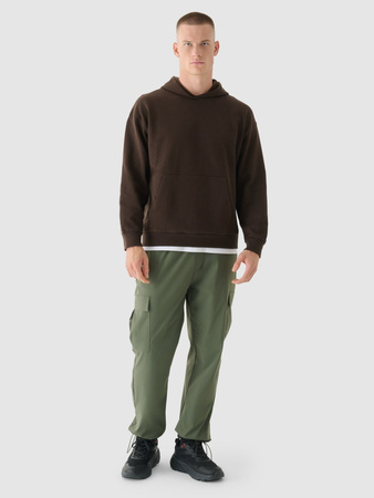 Bluza dresowa nierozpinana z kapturem męska 4F 4FWAW24TSWSM1310-80S