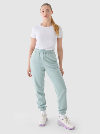 T-shirt slim z nadrukiem damski 4F 4FWMM00TTSHF1846-10S