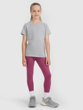 T-shirt gładki dziewczęcy 4F 4FJWMM00TTSHF2332-25M