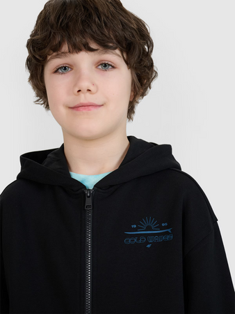 Bluza dresowa rozpinana z kapturem chłopięca 4F 4FJWSS25TSWSM1522-20S