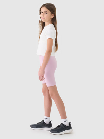 Legginsy kolarki dzianinowe dziewczęce 4F 4FJWSS25TSTIF014-56S