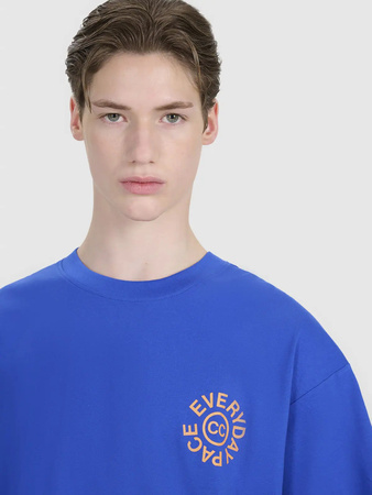 T-shirt oversize z nadrukiem męski 4F 4FWSS25TTSHM1979-36S