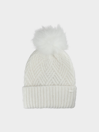 Czapka zimowa z pomponem dziewczęca 4F 4FJWAW24ACAPF419-12S