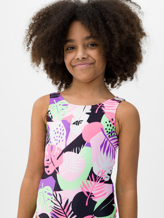 Kostium kąpielowy jednoczęściowy dziewczęcy 4F Junior